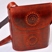 14. Leather Passport Bag with Flap